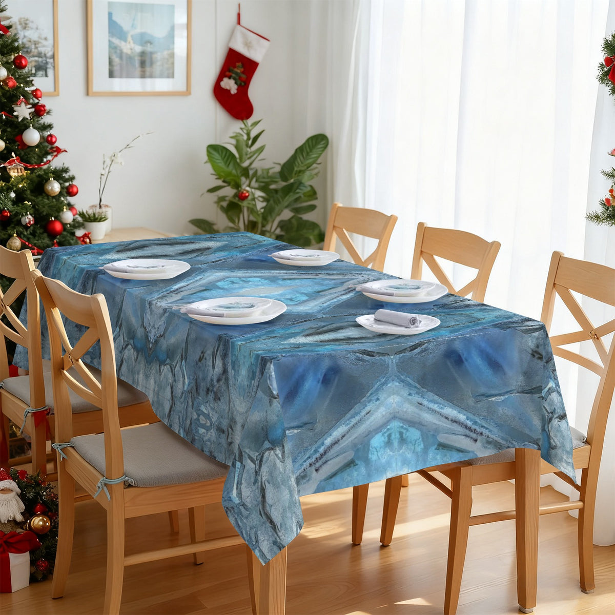 Tablecloth: Quartz, Mud Included — Cleveland, North Carolina — EX Kenny Gay — Inverted Color