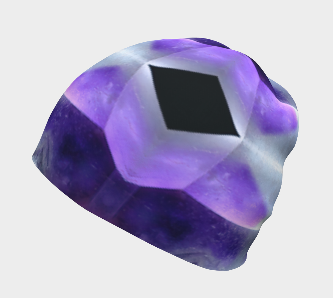 Beanie: Quartz, Amethyst, "Hour Glass",, Morroco, Original Color Ver 1