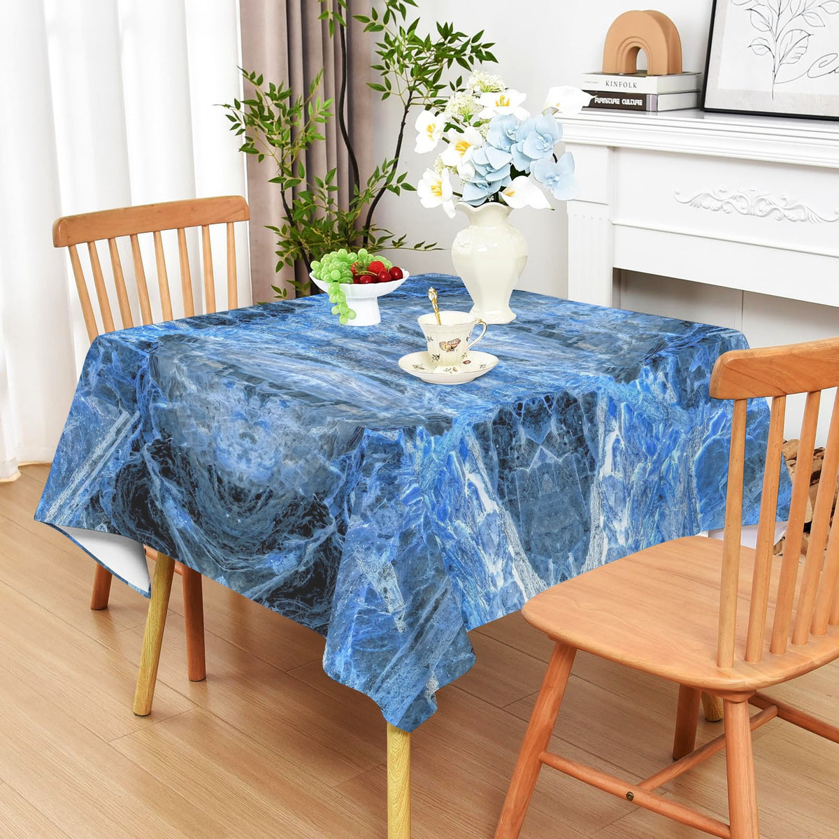 Tablecloth: Kyanite — Black Mountain, North Carolina, USA — Inverted Color
