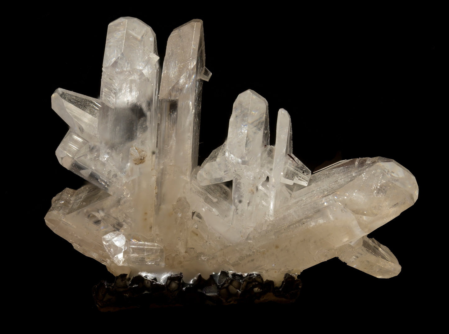 Long Scarf: Cerussite, Bunker Hill Mine, , Idaho, USA, EX Mary Eidith Sigmon, Original Color, Light Grey BG