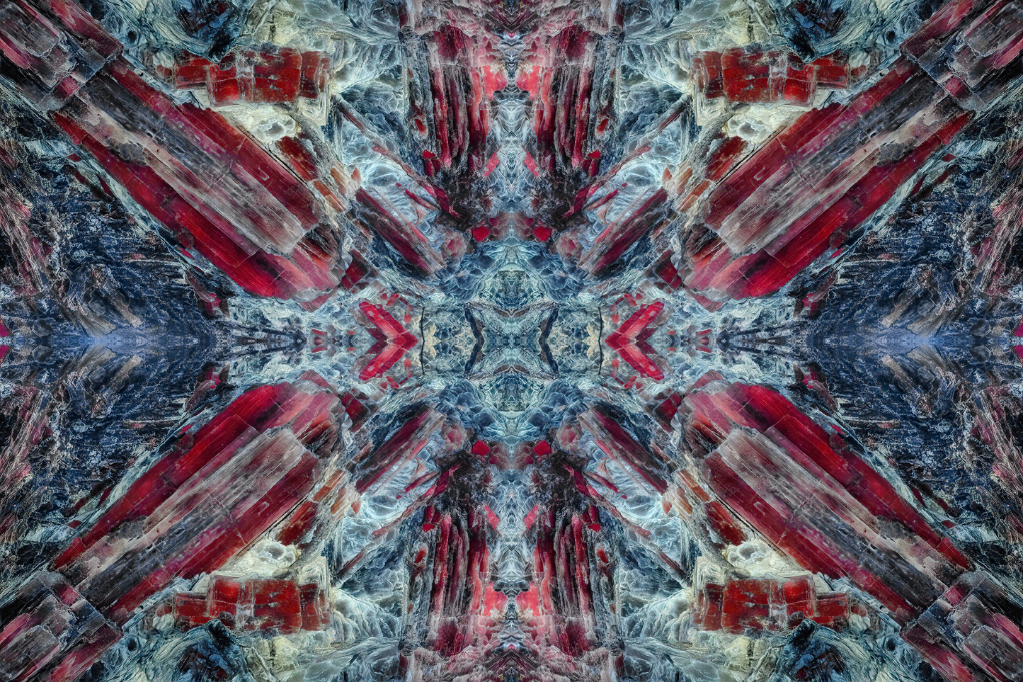 Men's Tie: KYANITE, Black Mt. , North Carolina, USA, Fluorescent  Colo