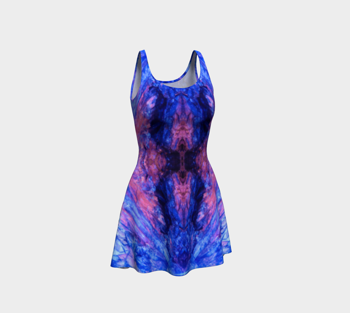 Flare Dress: Kyanite, Fluorescent, Buncombe County, North Carolina
