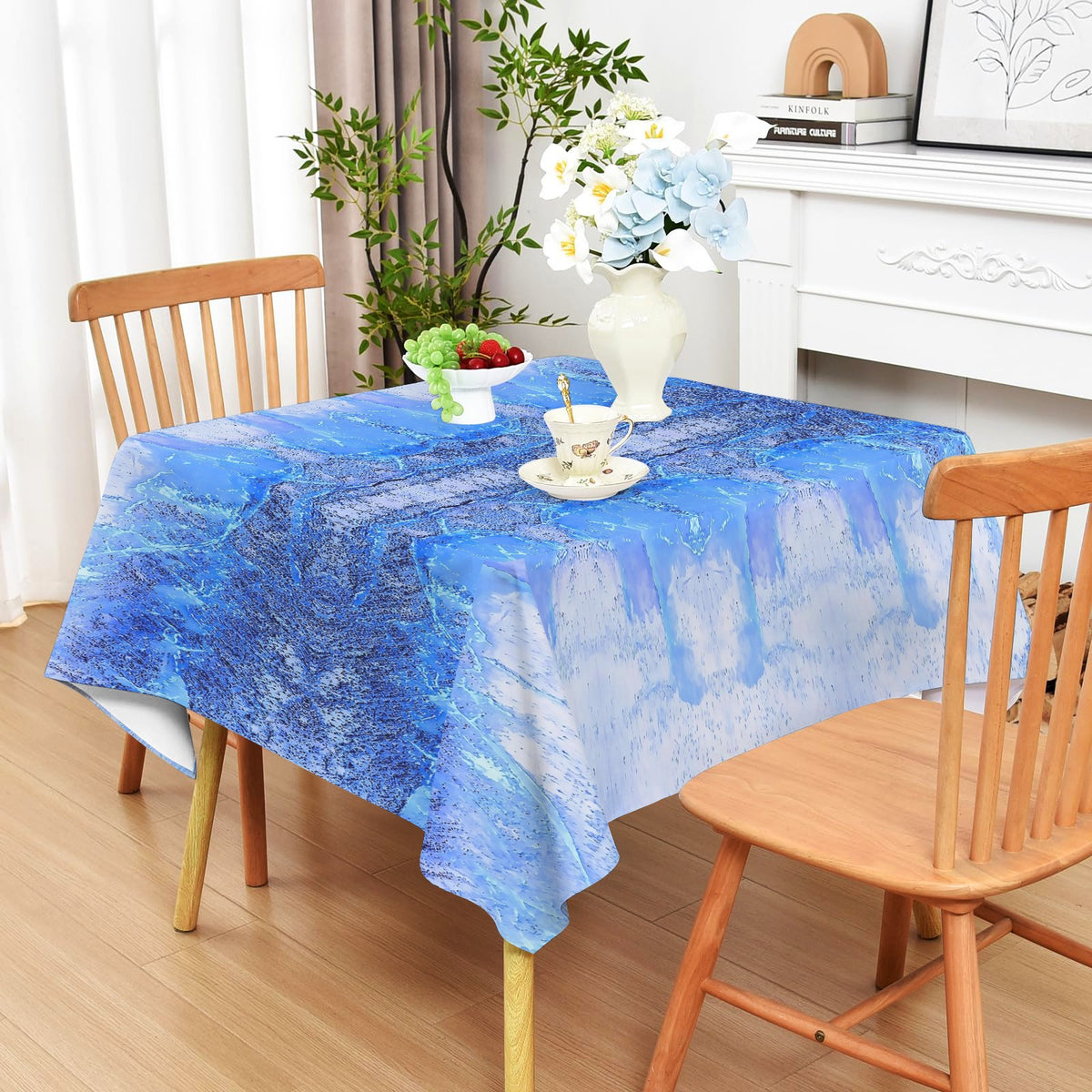 Tablecloth: Quartz, Smoky — Alexander County, North Carolina, USA — Inverted Color