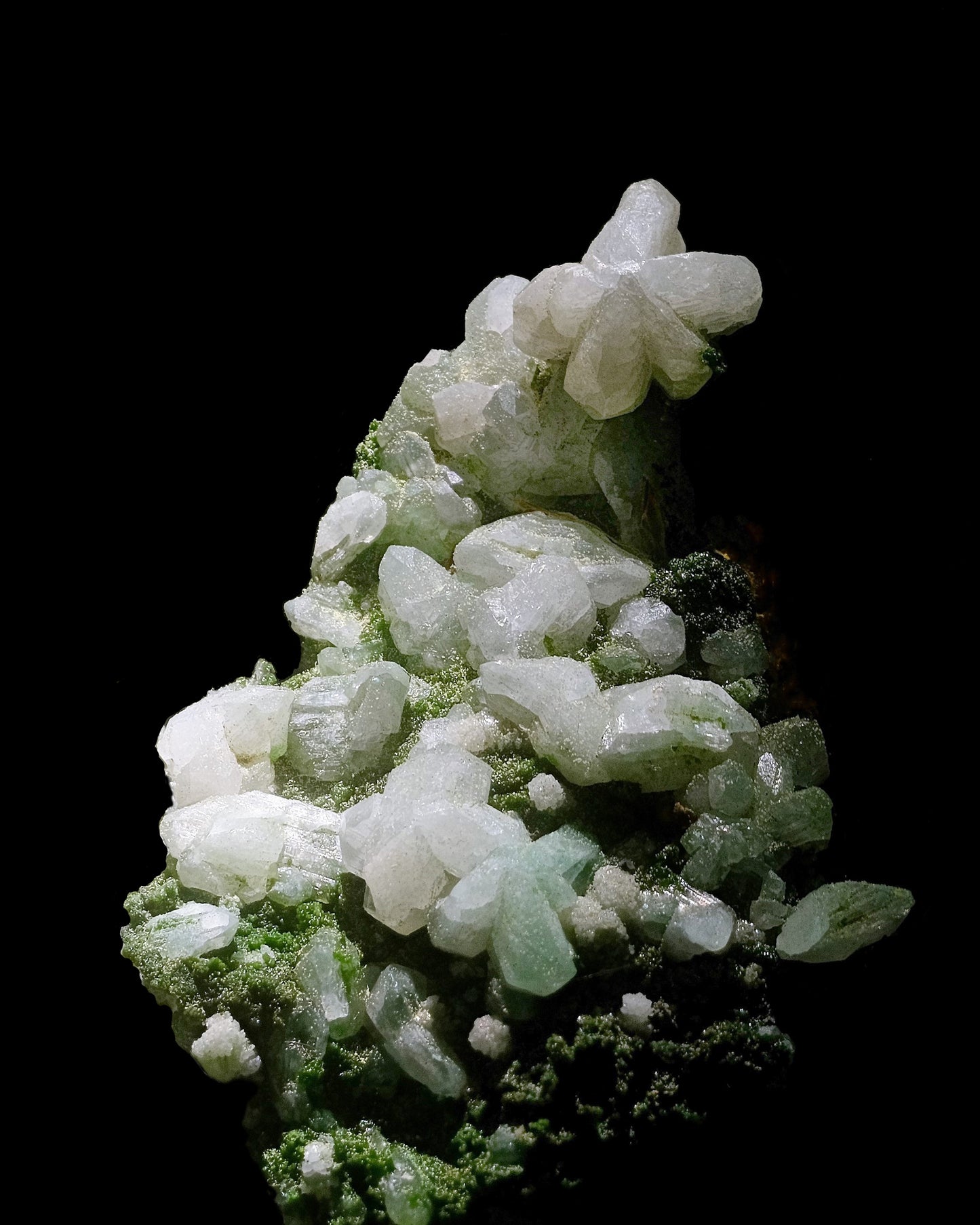 Bucket Hat: Cerussite, on Mottramite, Tsumed, Namibia, Ex Lawrence Conkin, Original Color