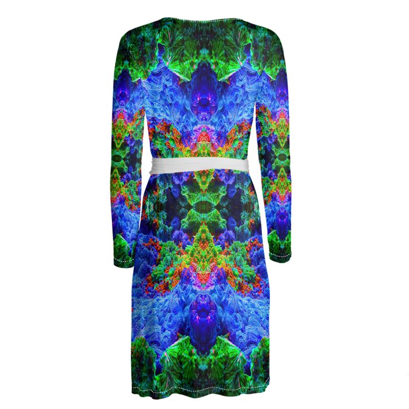 Malachite and Azurite , Bisbee Wrap Dress