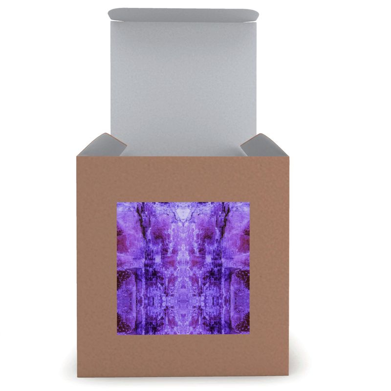 Candle In Glass: Kyanite Rare Fluorescent , Buncombe, North Carolina