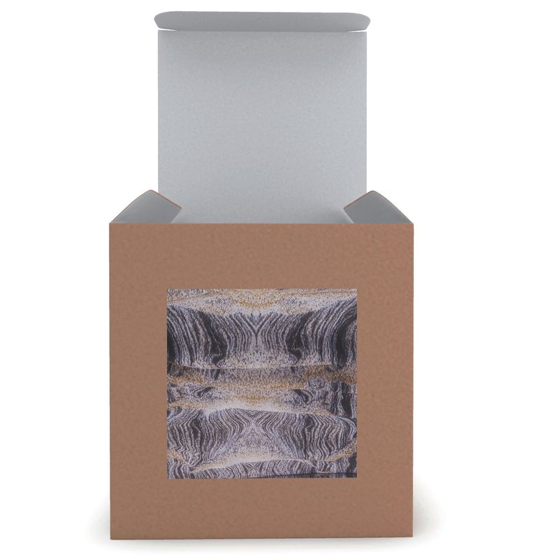 Set Candle in Glass: Quartz w Magnetite:Sand Dune, Cape Hatteras, NC