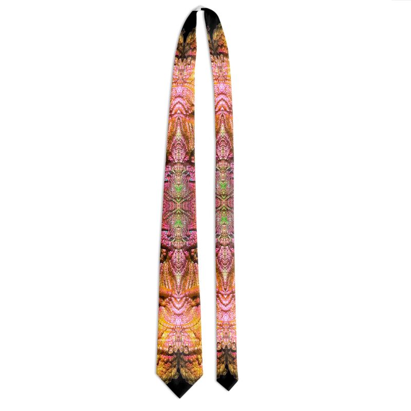 Men's Tie: Hematite (Turgite), Iridescent, Graves Mt, Georgia, USA, Original Color
