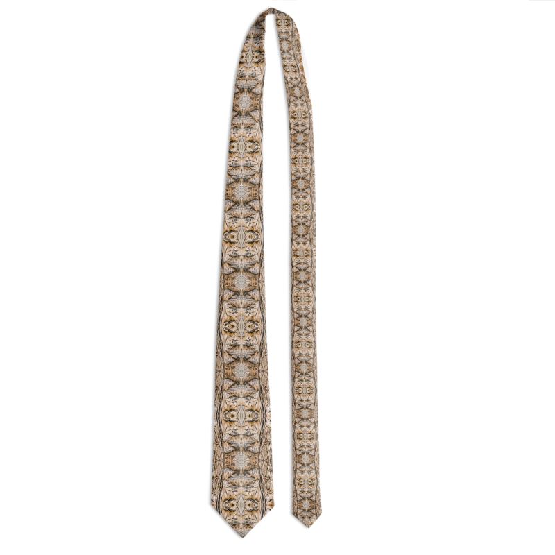 Men's Tie: Goethite, on Calcite,  Namibia, Orignal Color