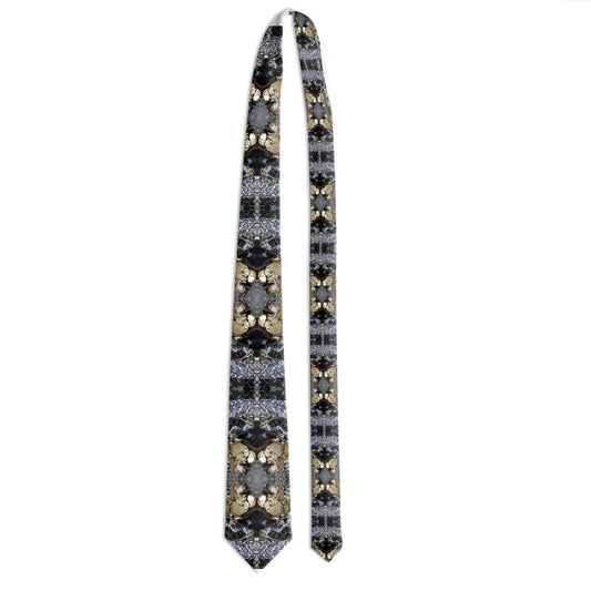 Men's Tie: Galena w Chalcopyrite , Dal N'Gorsk, Russia, Original Color