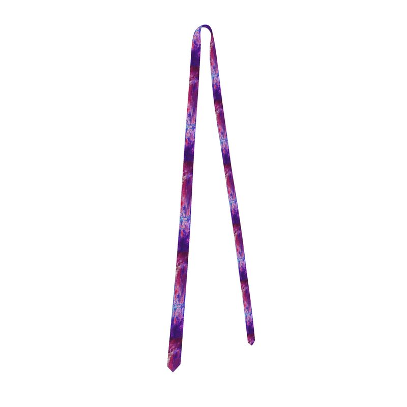 Men's Tie: KYANITE, Black Mt. , North Carolina, USA, Fluorescent  Colo