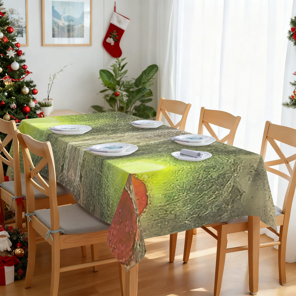 Tablecloth: Muscovite, with Garnet — Spruce Pine, Mitchell County, USA — Inverted Color