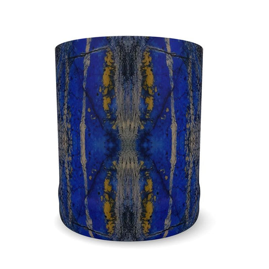 Whiskey Glass: Azurite, with Malachite, Siberia, Russia, ORIGINAL COLOR