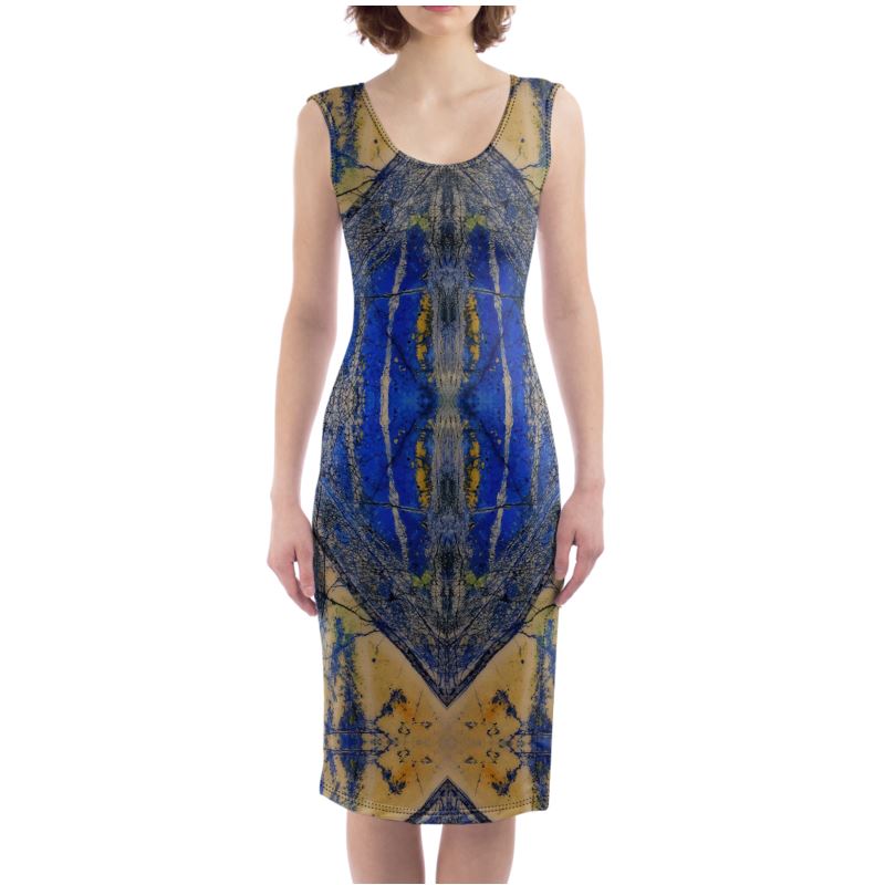 Bodycon Dress: Azurite and Malachite, Siberia, Russia