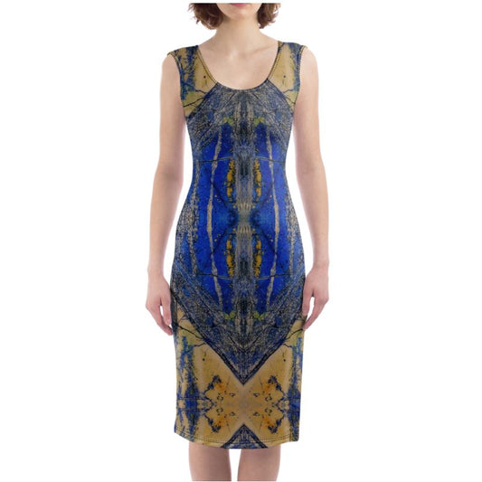 Bodycon Dress: Azurite and Malachite, Siberia, Russia