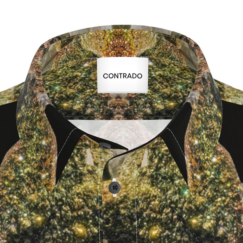 Mens Short Sleeve Shirt: Calcite with Irridescent Marcasite,Brushy Creek , Viburnum Trend, Missouri, USA, Neal Pfaff , Original Color