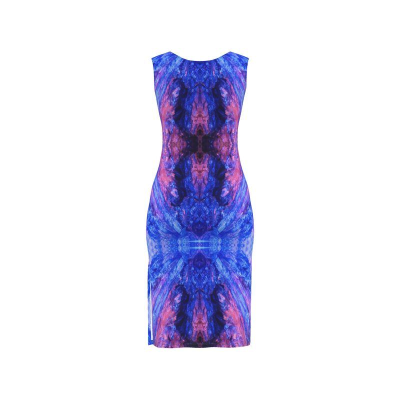 Bodycon Dress: KYANITE, Fluorescent, Black Mt. , North Carolina, USA, EX Hatley, Original Color Version 1