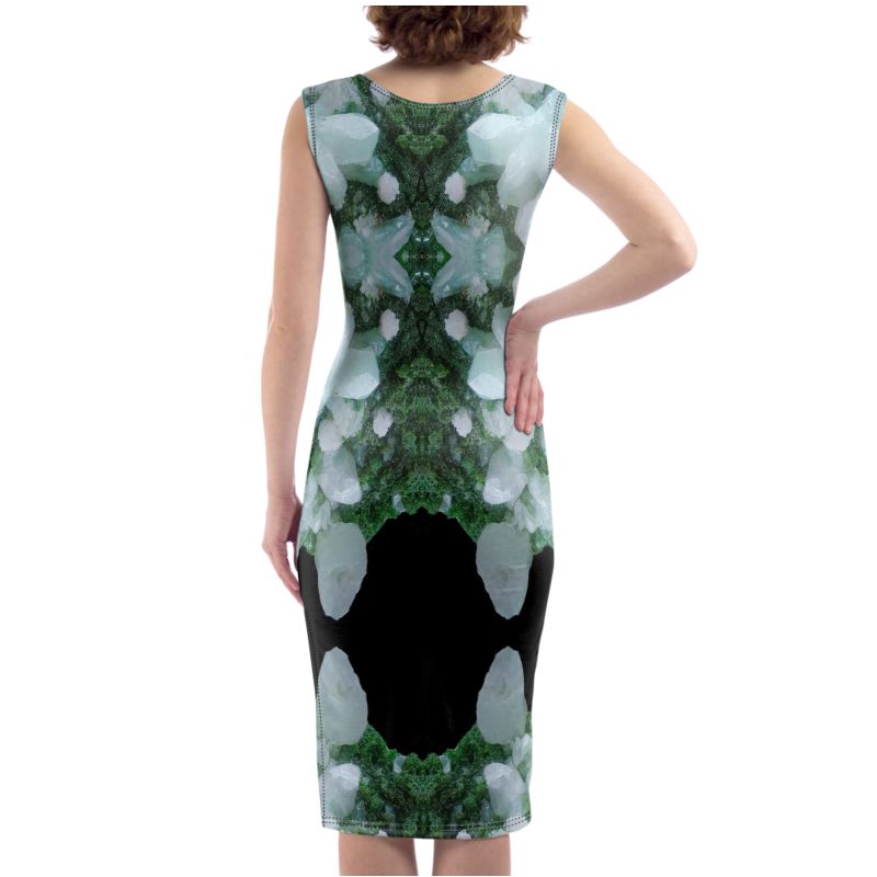 Bodycon Dress: Cerusite On Motramite, Flowers, Tsumeb, Namibia, EX Lawrence Conklin, Original Color