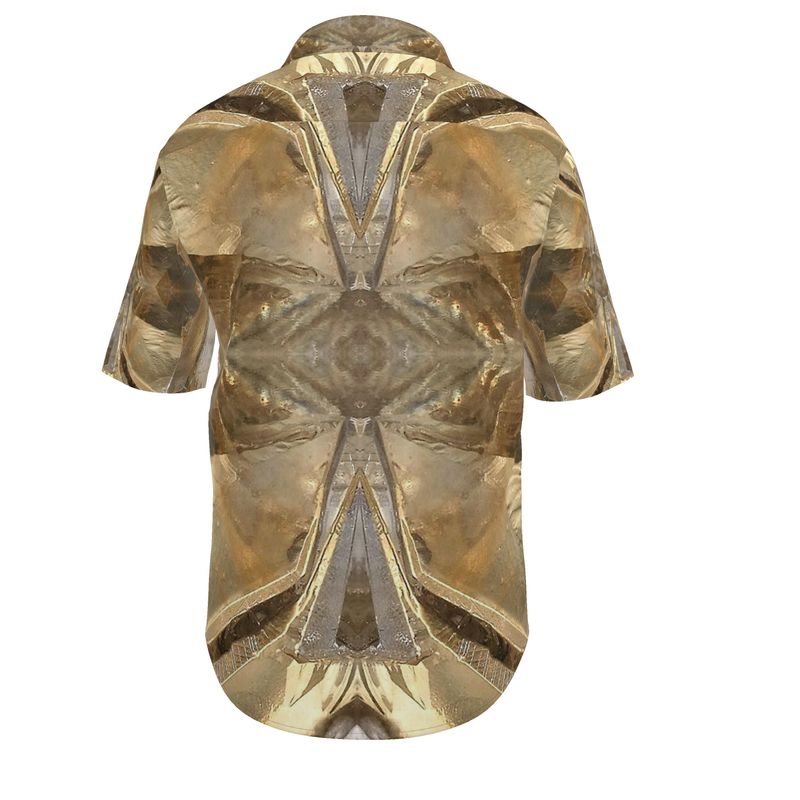 Mens Short Sleeve Shirt: Calcite Sokolovskoe Iron Mine, Rudny, Kostanay Region
