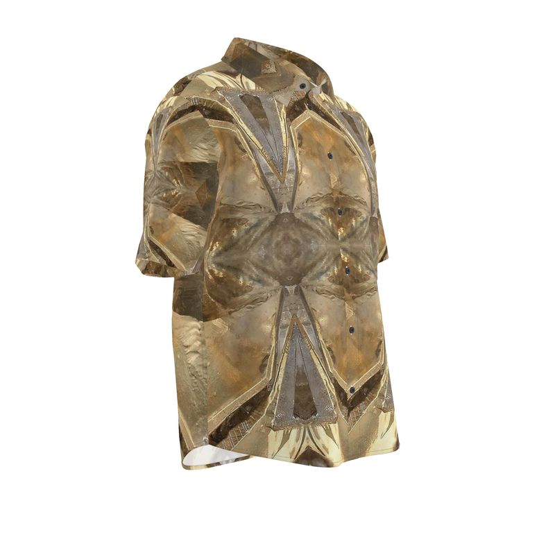 Mens Short Sleeve Shirt: Calcite Sokolovskoe Iron Mine, Rudny, Kostanay Region