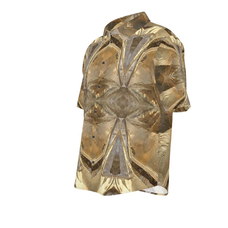 Mens Short Sleeve Shirt: Calcite Sokolovskoe Iron Mine, Rudny, Kostanay Region