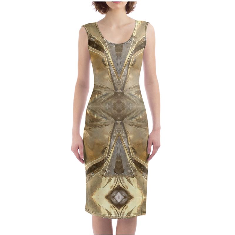 Bodycon Dress: Calcite, Sokolovskoe Iron Mine, Rudny, Kostanay Region, Kazakhstan