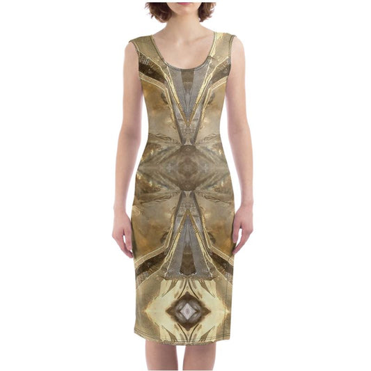 Bodycon Dress: Calcite, Sokolovskoe Iron Mine, Rudny, Kostanay Region, Kazakhstan