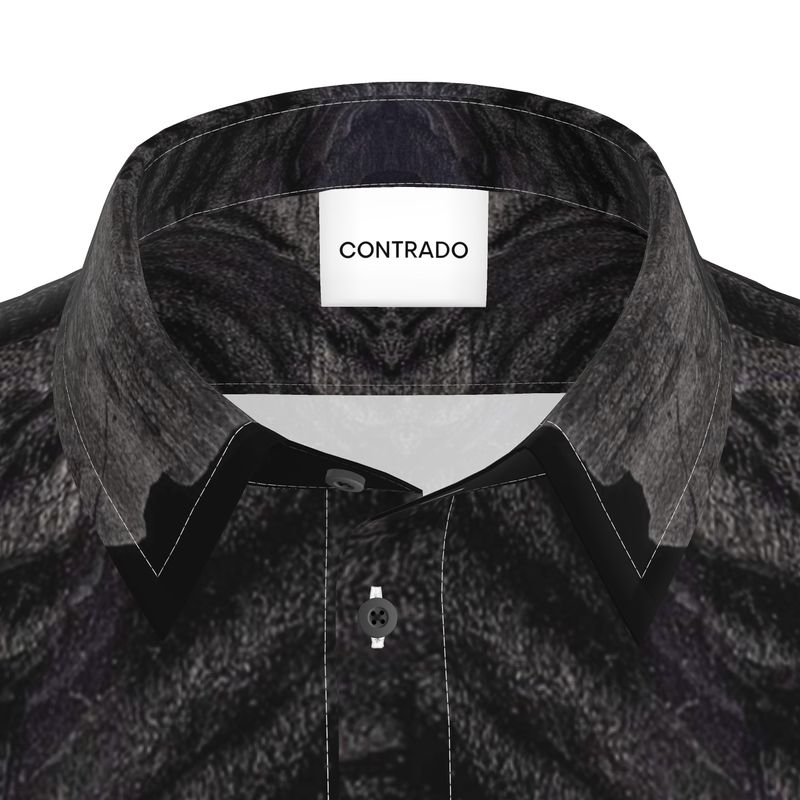 Mens Short Sleeve Shirt: Charcoal formed approximately 50,000 years ago when lava from a Washington State volcano engulfed tree, carbonizing it.