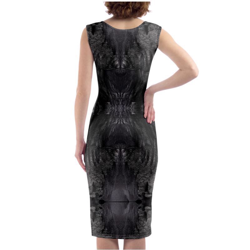 Bodycon Dress: Charcoal formed approximately 50,000 years ago when lava from a Washington State volcano engulfed tree, carbonizing it.
