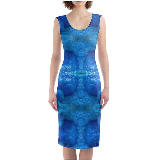 Bodycon Dress: Hemimorphite, China, Ex John Veevart