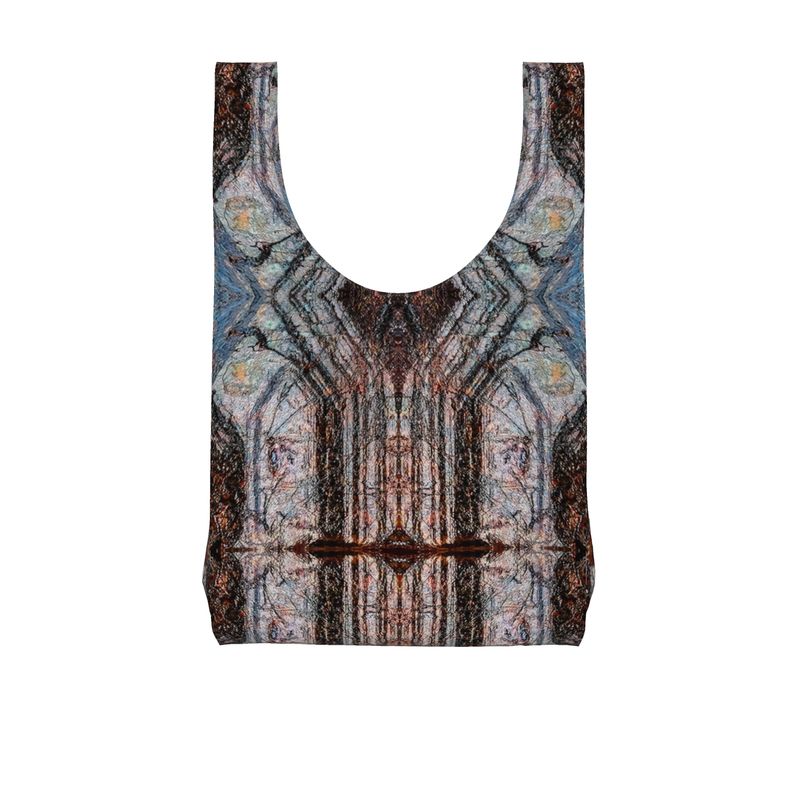 Parachute Shopping Bag: Limonite pseudo Pyrite, Iridescent, Raleigh, North Carolina