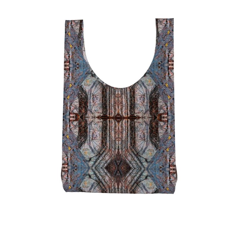 Parachute Shopping Bag: Limonite pseudo Pyrite, Iridescent, Raleigh, North Carolina