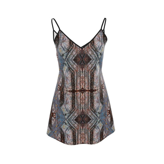 Mini Slip Dress: Limonite pseudo Pyrite, Irridescent, Raleigh, North Carolina