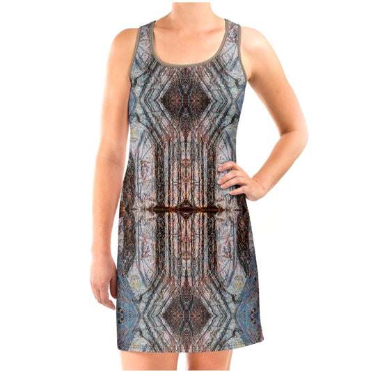 Halter Dress: Limonite pseudo Pyrite, Iridescent, Raleigh, North Carolina