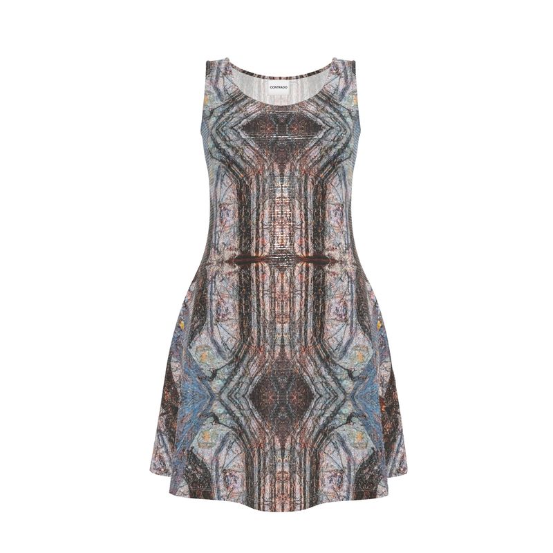 Skater Dress: Limonite pseudo Pyrite, Irridescent, Raleigh