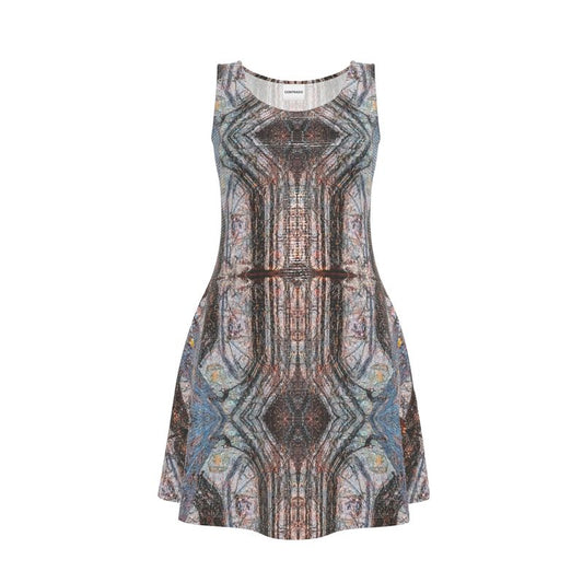 Skater Dress: Limonite pseudo Pyrite, Irridescent, Raleigh