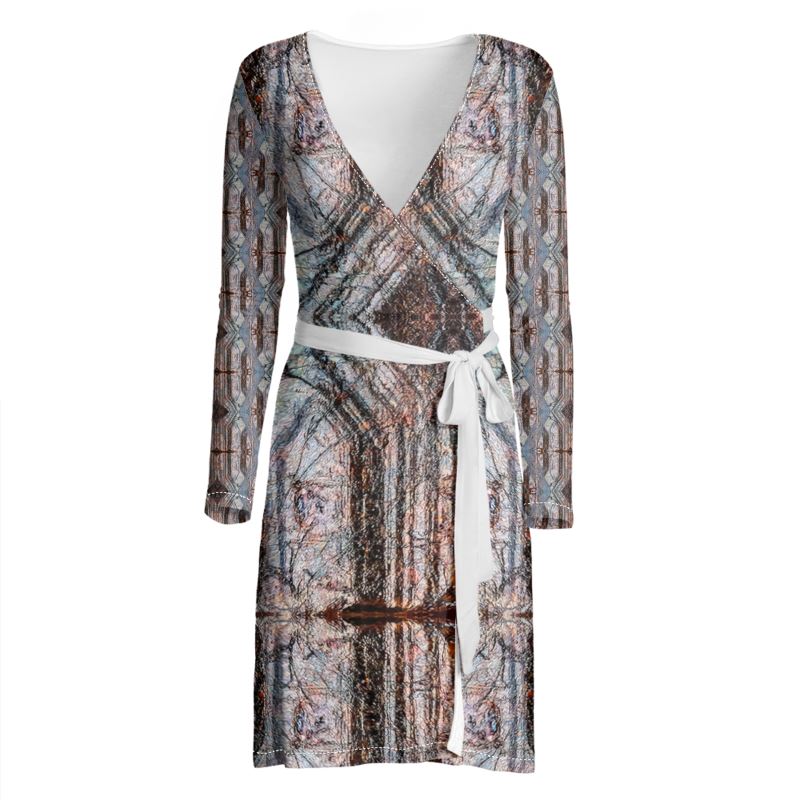 Wrap Dress: Limonite pseudo Pyrite, Irridescent, Raleigh