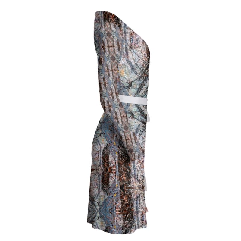 Wrap Dress: Limonite pseudo Pyrite, Irridescent, Raleigh
