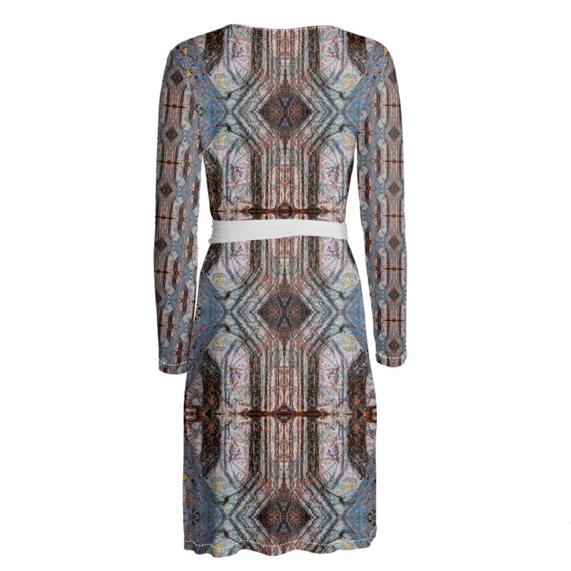 Wrap Dress: Limonite pseudo Pyrite, Irridescent, Raleigh