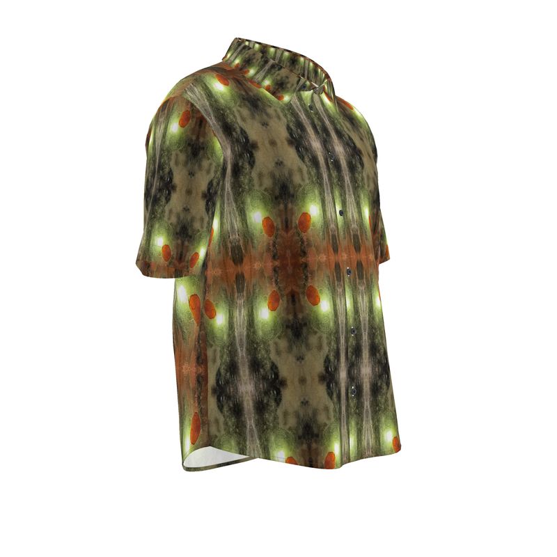 Mens Short Sleeve Shirt:Muscovite and Garnet, North Carolina