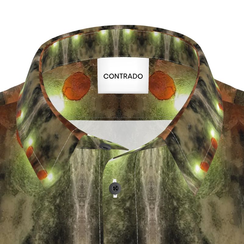 Mens Short Sleeve Shirt:Muscovite and Garnet, North Carolina