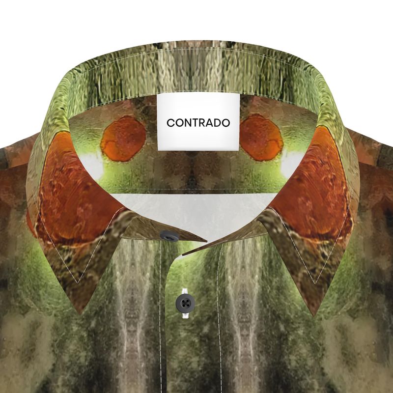 Mens Short Sleeve Shirt: Muscovite with Pyrope Garnet, North Carolina