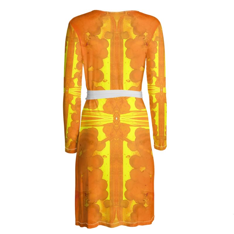 Wrap Dress: Mimetite on Wulfenite, San Francisco Mine, Mexico