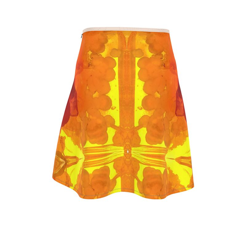 Flared Skirt: Mimetite on Wulfenite, San Francisco Mine, Mexico