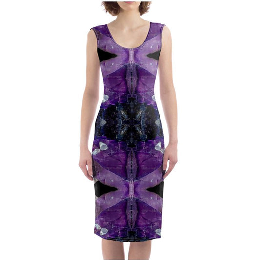 Bodycon Dress: Fluorite, with Sphalerite, Elmwood, Tennessee, Original Color