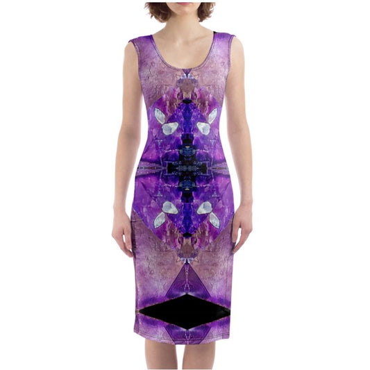 Bodycon Dress: Fluorite, with Sphalerite, Elmwood, Tennessee, Original Color