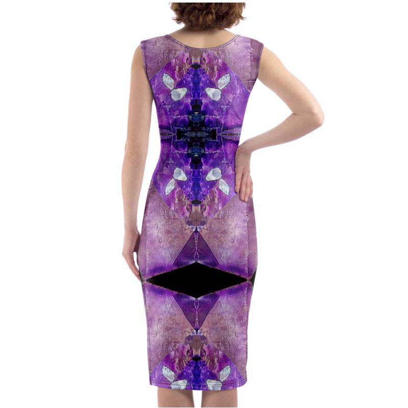 Bodycon Dress: Fluorite, with Sphalerite, Elmwood, Tennessee, Original Color