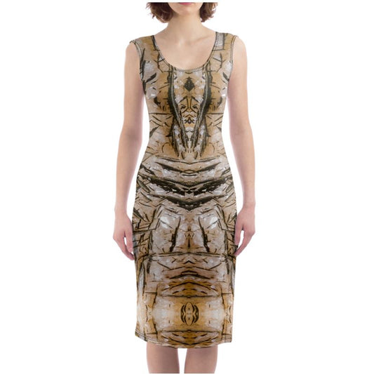 Bodycon Dress: Goethite, on Calcite, South Africa