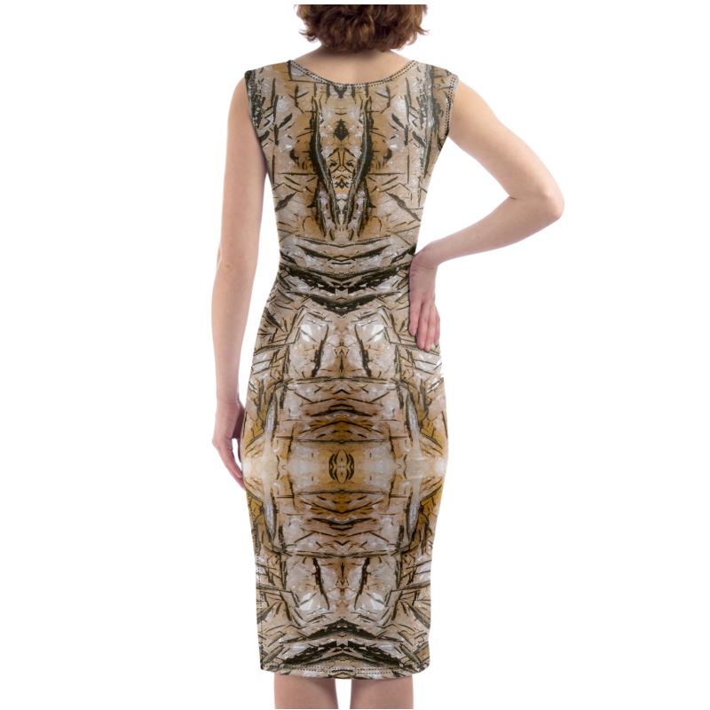 Bodycon Dress: Goethite, on Calcite, South Africa