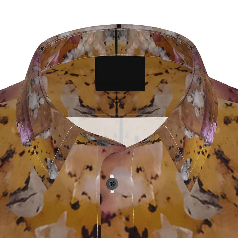 Mens Short Sleeve Shirt: Fluorite, Illinois,  Original Color